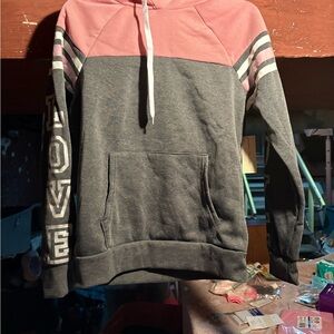Bobbie Brooks Pink and Gray Hoodie